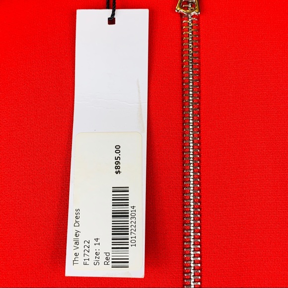 Kimora Lee Bell Sleeve V-Neck Red Cocktail Dress - Picture 4 of 7